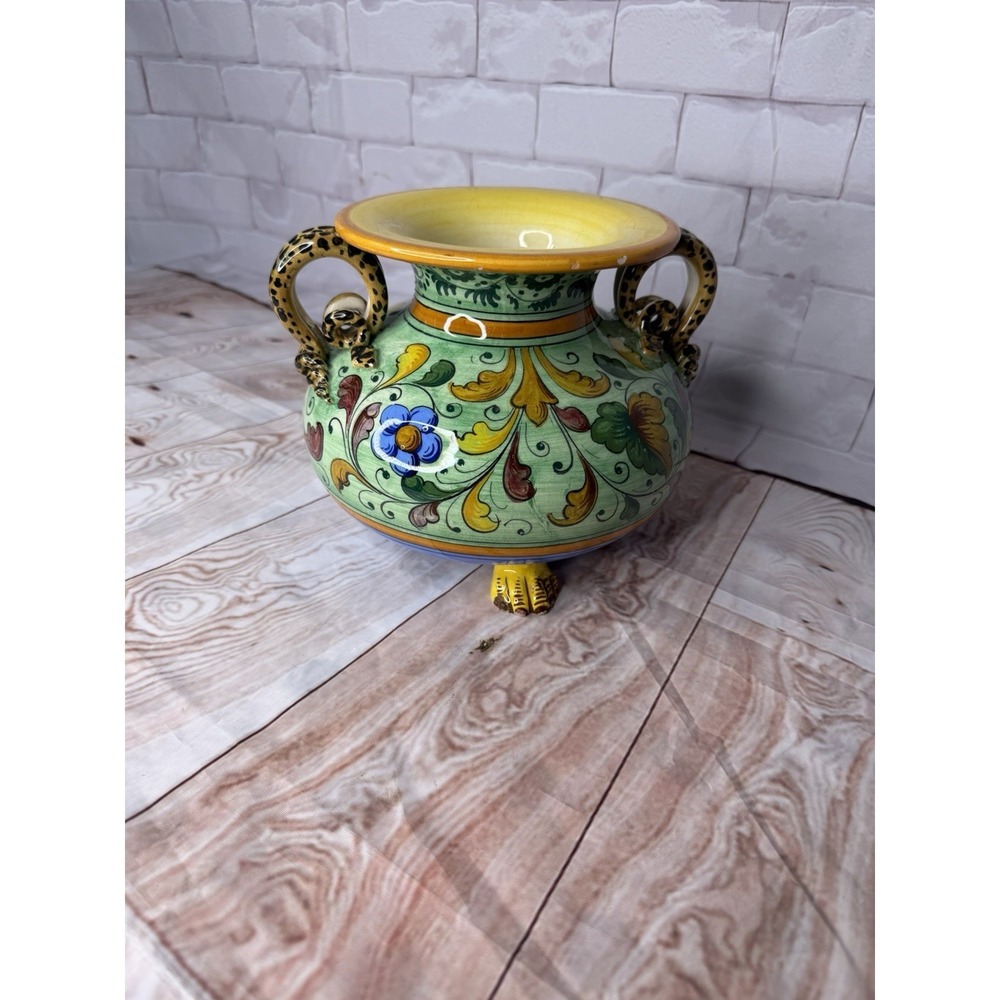 Vintage‎ Italian Majolica Jardiniere / Centerpiece Bowl - Picture 3 of 12